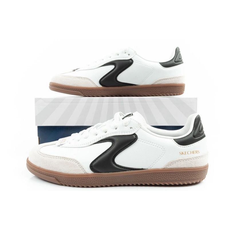 Skechers Kickoff women's sneakers white leather sports shoes Cipő