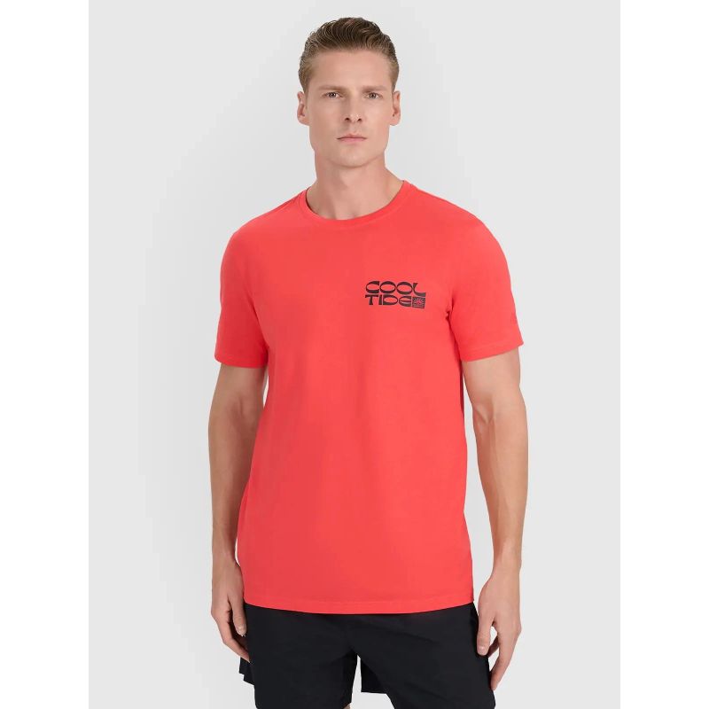 Men's regular printed T-shirt 4F 4FWSS25TTSHM1984-63S póló