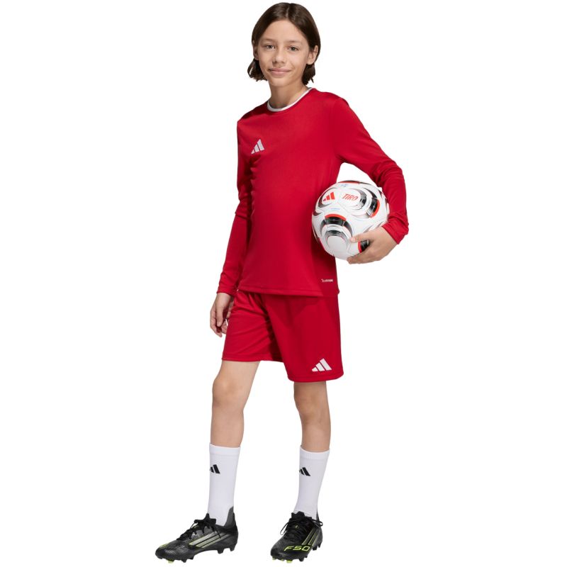 Adidas Entrada 26 Long Sleeve Jersey Kids’ Red piros gyerek póló KF5878
