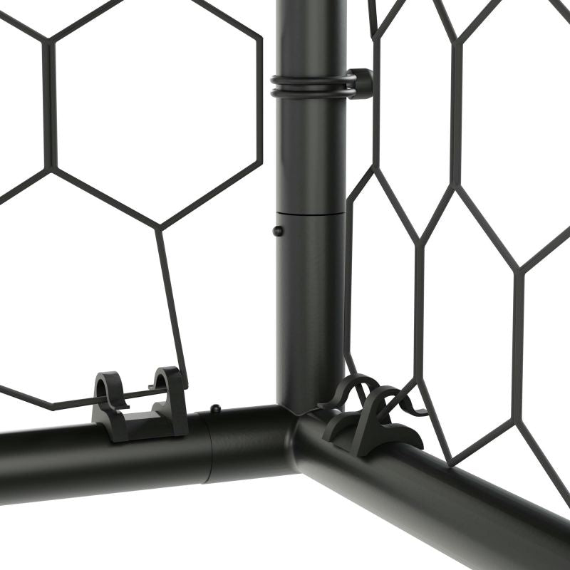 Virtufit Premium Football Goal - Heavy Duty - 240x160x85 védőfelszerelés