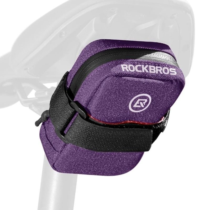 Rockbros bicycle saddle bag purple 0.3l