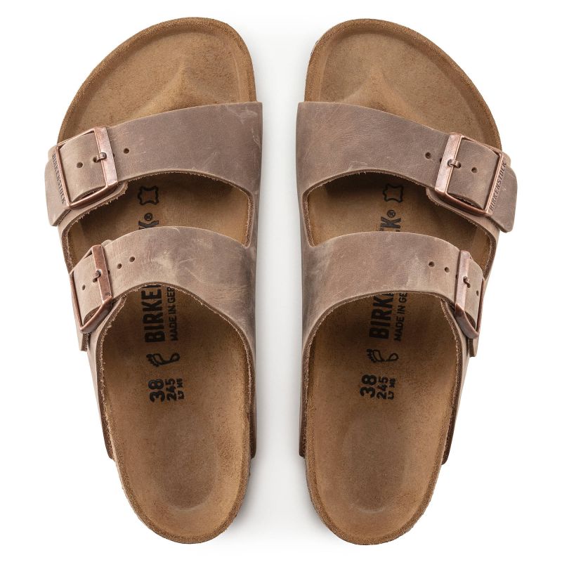 Birkenstock Arizona Tabacco Brown narrow men's flip-flops (0352203) cipő