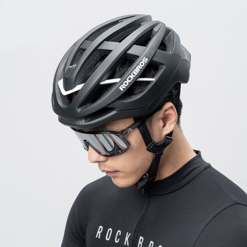 Rockbros HC-58BK-L Bike Helmet 58-61 cm - Black and Gray czarny || szary \ 58-61 cm helmets, lights