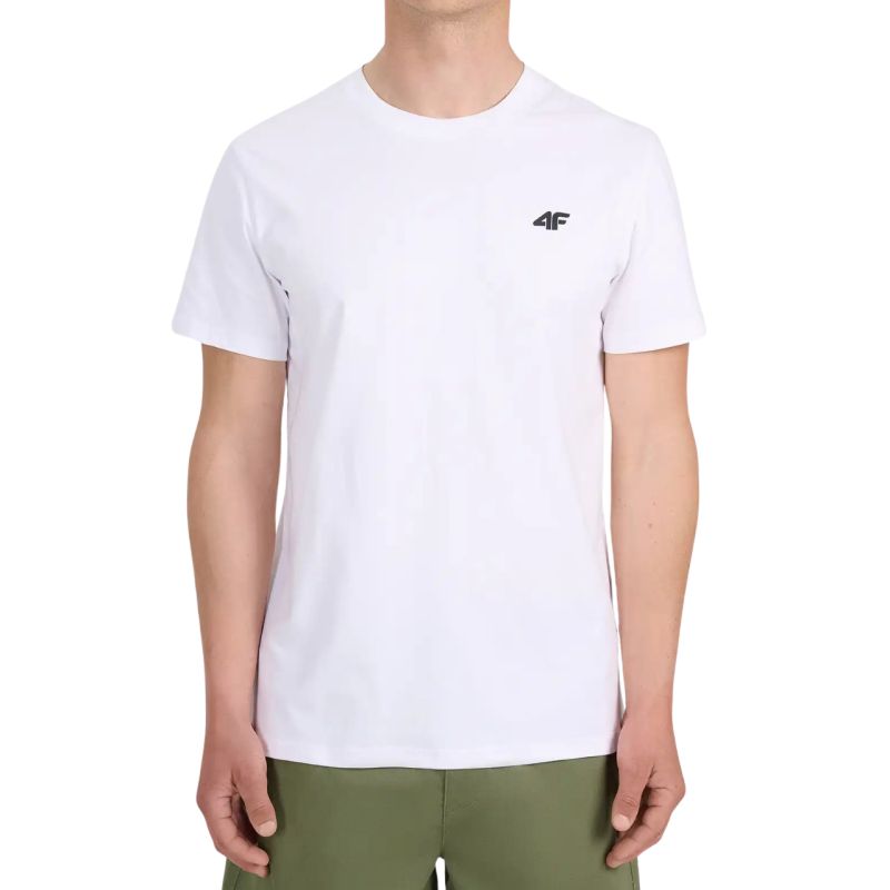 Men's T-shirt 4F M3341 4FWMM00TTSHM3341 10S fehér póló