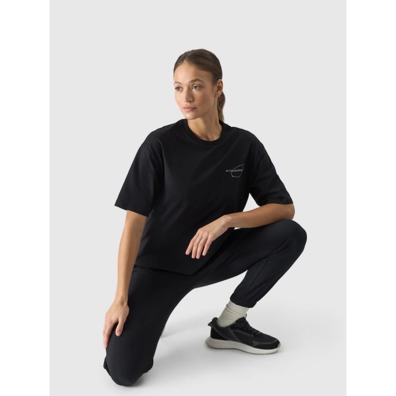 Women's oversize printed T-shirt 4F 4FRSS24TTSHF2089-20S póló