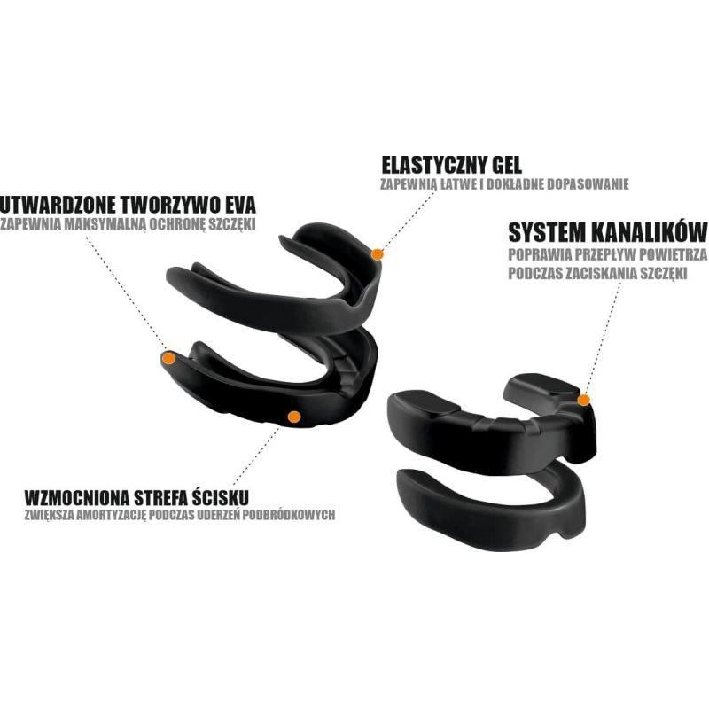 DBX Bushido Gel Mouthguard + Box - Fangs | GelTech mg-fight protectors and knee pads