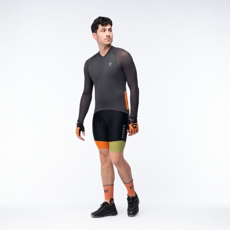 Radvik Thialfi Gts Cycling Jersey fekete póló