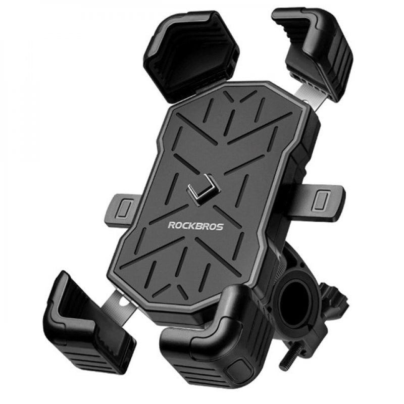Rockbros 25210030001 Bicycle Phone Holder for Handlebars – Black fekete telefontartó Rockbros-25210030001