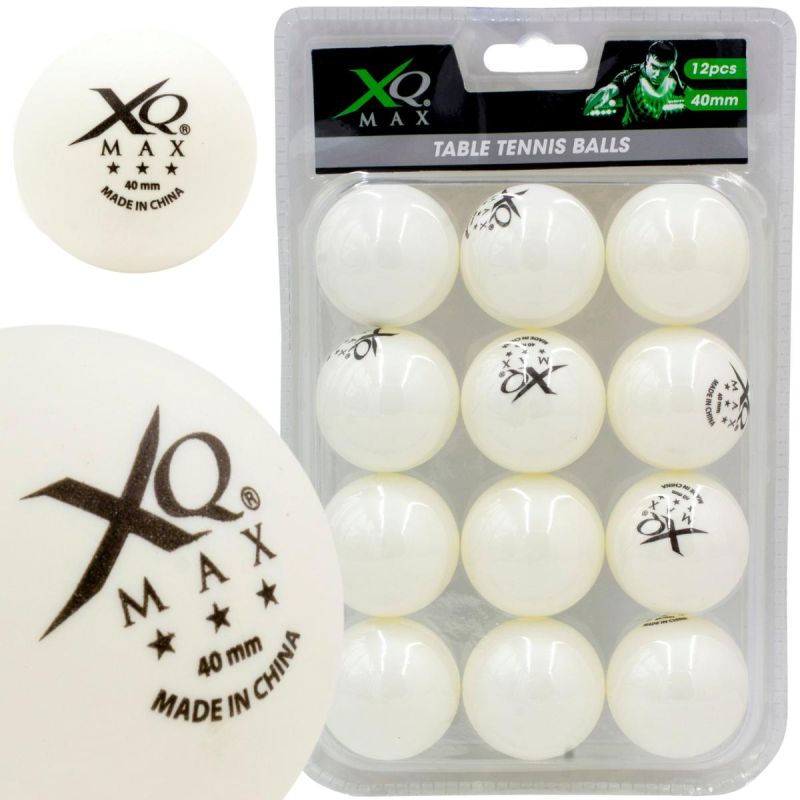 XQMAX Table Tennis Balls 3 Stars 12 Pcs White fehér pingponglabda GSP-7035196