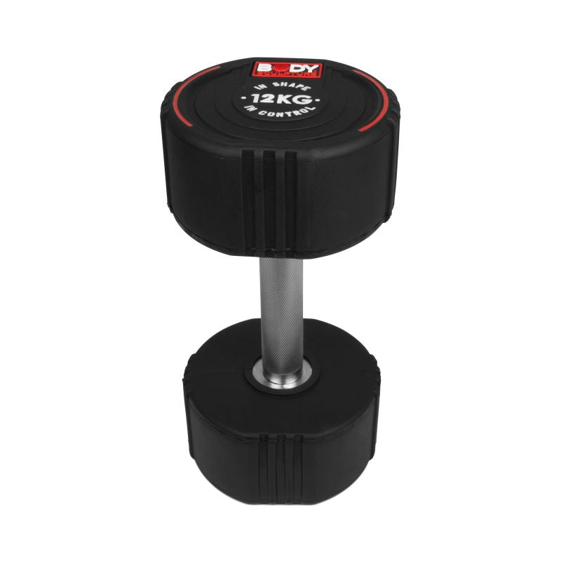 Body Sculpture TPU dumbbell BW 133 12 KG fekete edzőfelszerelés BW13312KG