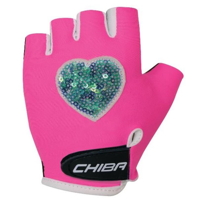 CHIBA COOL KIDS gloves pink heart rózsaszín kesztyű