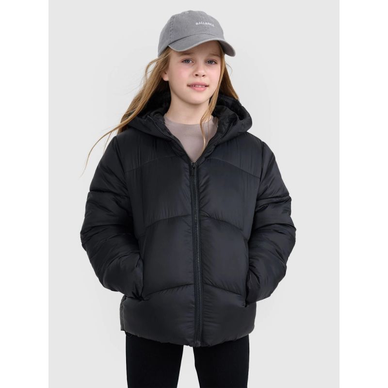 4f Girls' down jacket with synthetic filling 4FJRAW25TDJAF0817-20S Ruházat