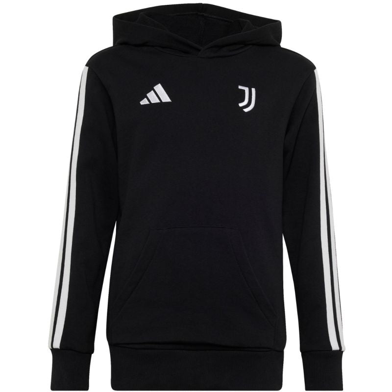 Adidas Juventus Turin Hoodie for kids fekete kapucnis pulóver