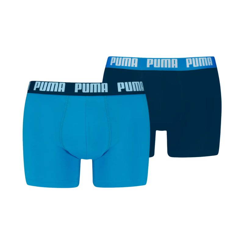 Puma Everyday Basic 2p men's boxer blue, navy blue 938320 kék alsónadrág