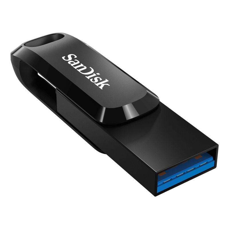 SanDisk Ultra Dual GO SDDDC3-128G-G46 pendrive (128GB; USB 3.0, USB-C; ) fekete kabát