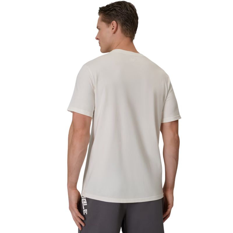 4F Men's T-shirt M2665 12S krém ruházat 4FWSS26TTSHM266512S