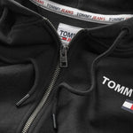 Tommy Hilfiger TJM Reg Entry Zip Hoodie Men's Black - DM0DM17783-BDS fekete kapucnis pulóver