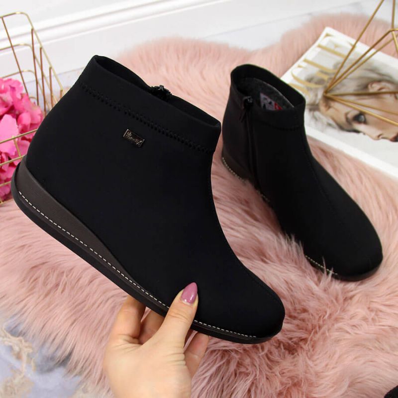 Inny insulated black ankle boots Rieker W 98251-00 női Túracipő