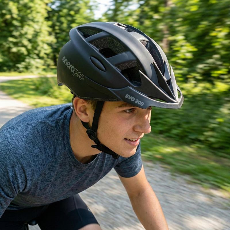 Enero Pro Evo Adjustable Cycling Helmet 200 Rm (54-58cm) fekete helmets