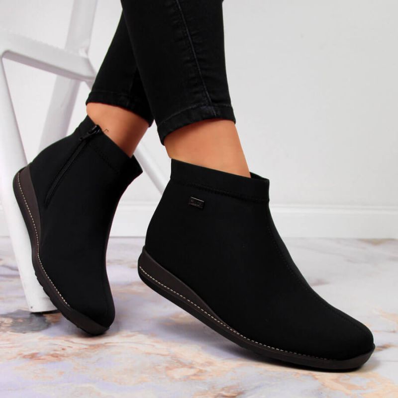 Inny insulated black ankle boots Rieker W 98251-00 női Túracipő