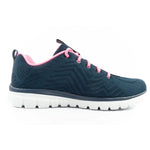 Skechers Graceful-Get women's sports shoes comfortable lightweight breathable navy blue Cipő