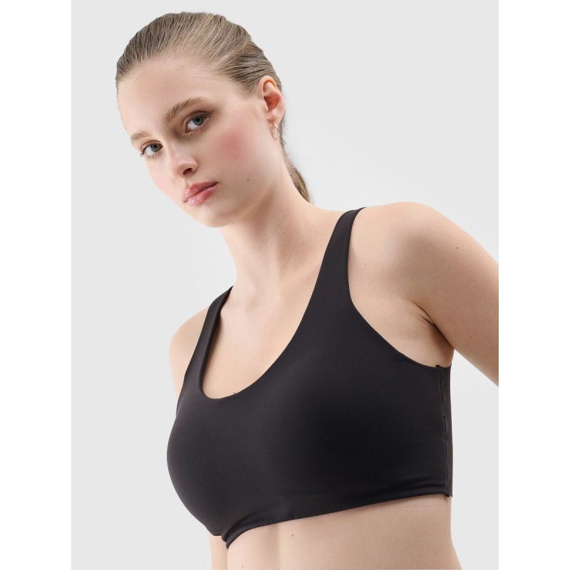 Women's medium support training bra 4F 4FRSS24USBAF158-20S sportmelltartó