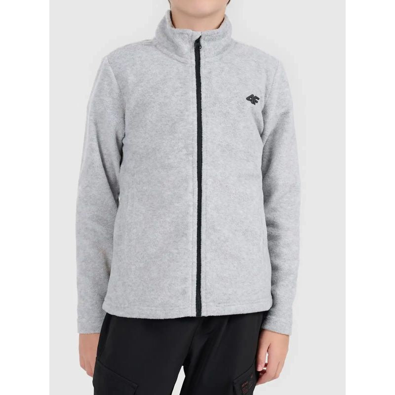 4F Boy's fleece without hood gyerek polár pulóver 4FJWMM00TFLEM493-27M