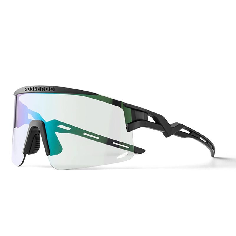 Rockbros Photochromic Cycling Glasses with UV Protection and Corrective Insert - Black czarny glasses, training equipment