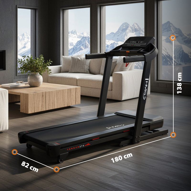 HMS Home Treadmill With Bi-Directional Incline Adjustment póló 17-19-072