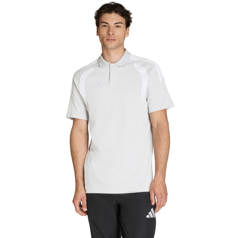 Adidas Men's Tiro 26 League póló Shirt, Light, szürke férfi galléros póló KF3399