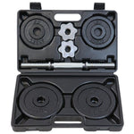 Enero Cast Iron Dumbbell 10 Kg Fit Case fekete dumbbell, strength training equipment, training equipment