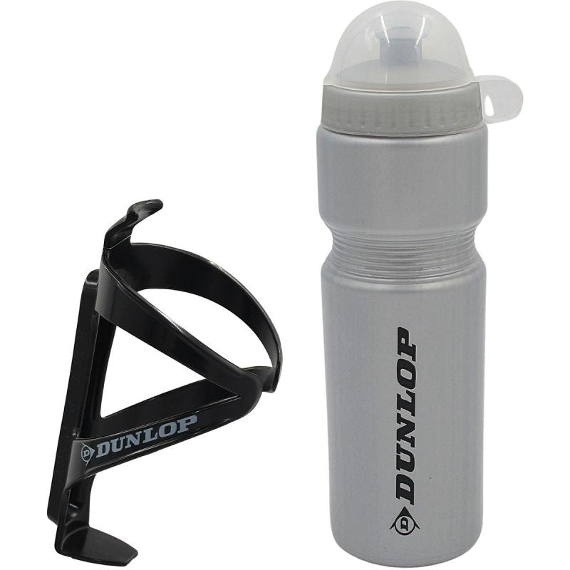 Dunlop 750ml Bike Bottle With Cage Silver szürke kulacs GSP-275092