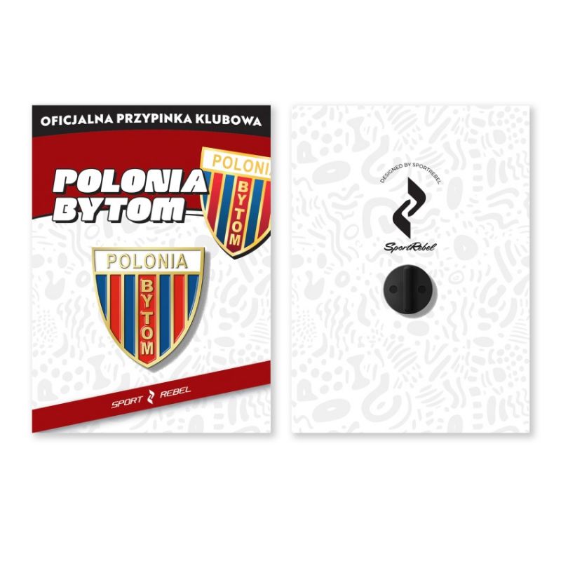 Inny Pin Polonia Bytom Herb Classic SREBBSP-PIN Rajongói termék piros