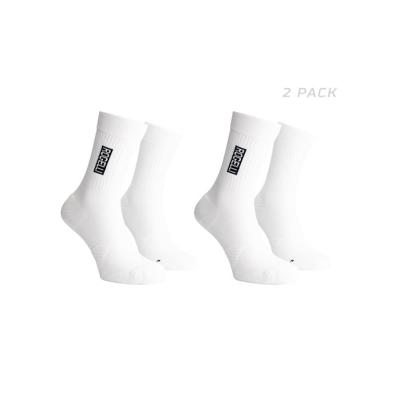 Rogelli running socks 2pack DISTANCE white fehér zokni