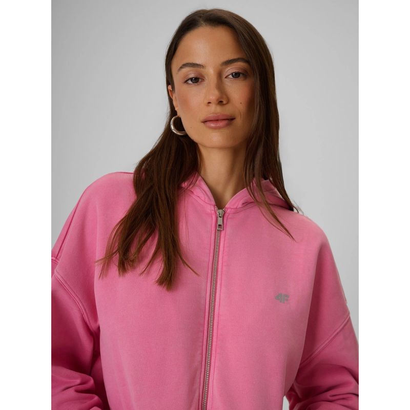 4F Women's oversize sweatshirt with hood pulóver