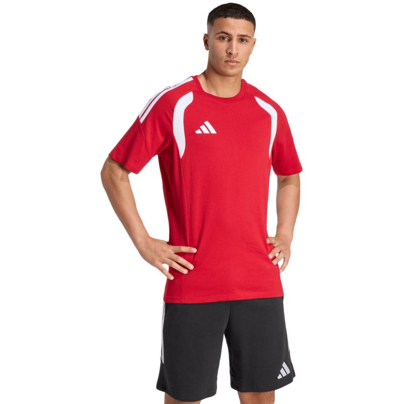 Adidas Tiro 26 League Tee Men’s T-Shirt Red piros férfi póló KC3697
