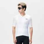 Rockbros 15200025 Short Sleeve Cycling Jersey Size XL - White biały \ xl póló