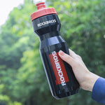 Rockbros 750 ml Bike Bottle - Transparent Black with Red Mouthpiece przezroczysty || czerwony water bottles, training equipment