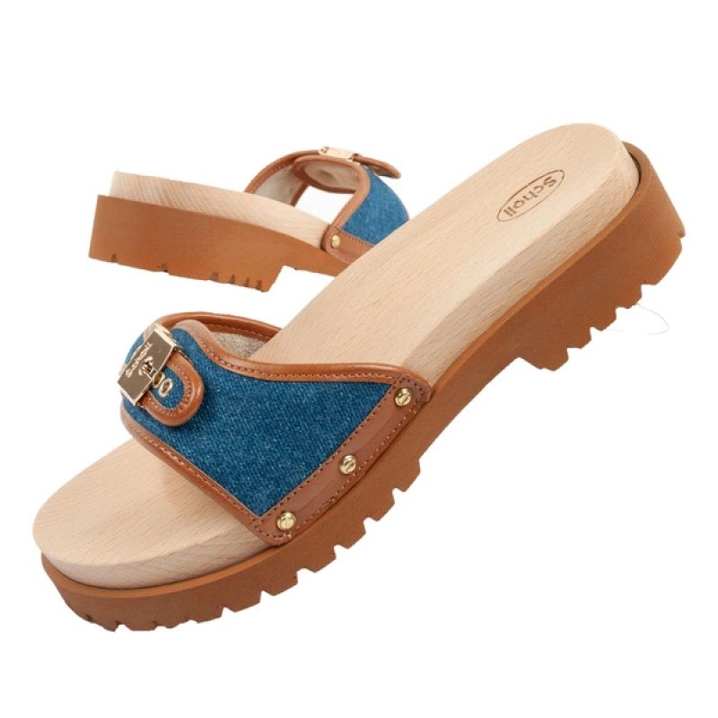 Scholl Pescura Iconic W clogs barna clogs, slides