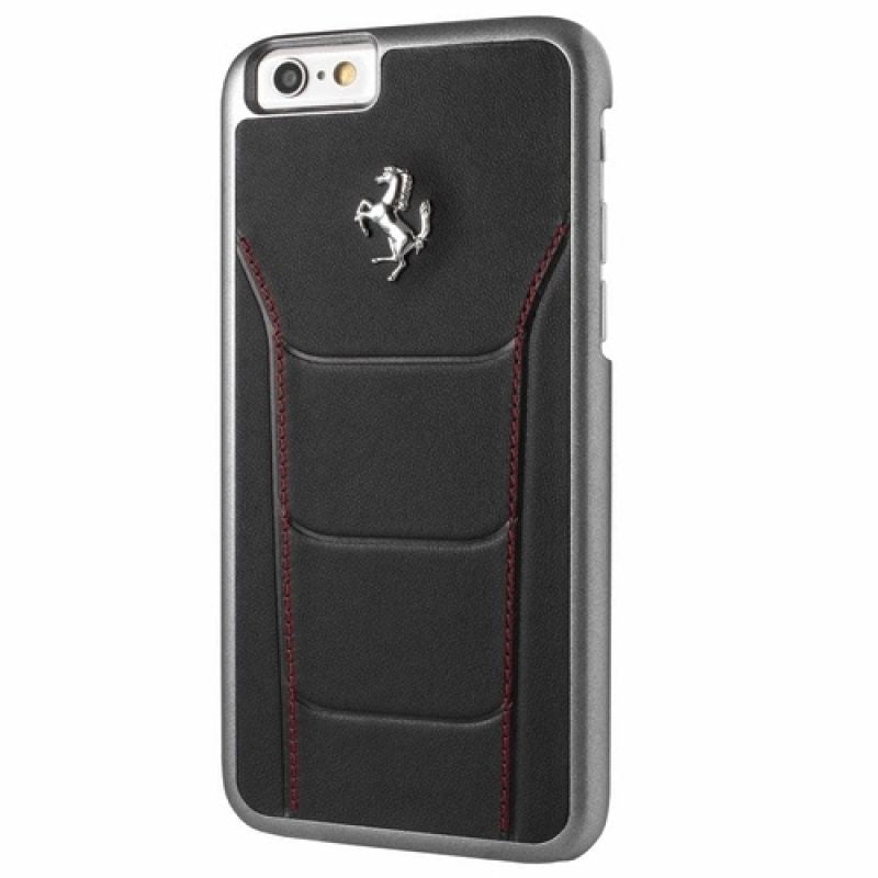 Ferrari Hardcase FESEHCP6BKR iPhone 6/6S 488 black/ stiching piros pulóver