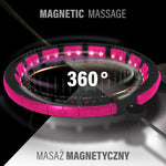 HMS Hhm16 Hula Hop Black/Pink With Magnets And Weight + Counter rózsaszín edzéssegítő 17-44-586