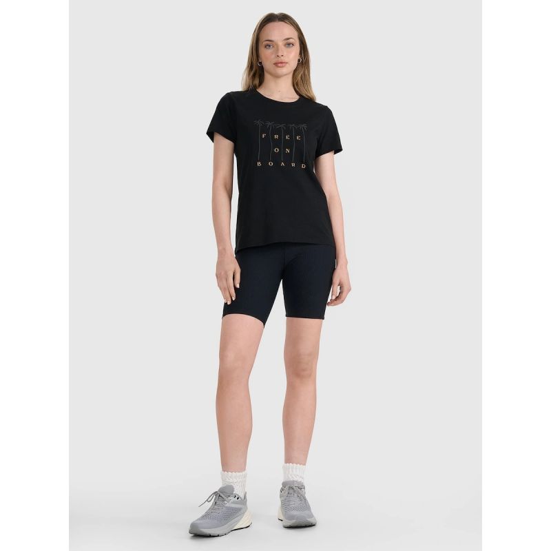 4F Women's regular printed T-shirt póló 4FRSS25TTSHF3162-20S