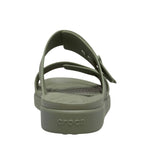 Crocs Brooklyn Buckle Low Women's Slides Green 211215 3BX