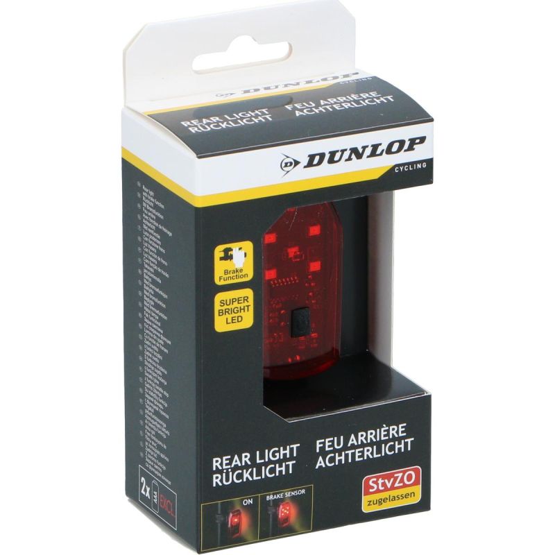 Dunlop 5 Led Rear Bicycle Light Stop Function Certificate kiegészítő GSP-332406