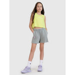 Girls' oversize printed crop top 4F 4FJWSS25TSLEF112-45S