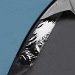 NILS CAMP trekker NC6012 camping tent blue-gray szürke hátizsák