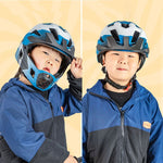 Rockbros TS-61 10110061002 Children's Bike Helmet with Detachable Chin Size M (54-57) - Blue niebieski \ m helmets, martial arts equipment