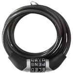 Dunlop spiral bicycle lock, code 0.6x120 cm fekete kiegészítő 1042695