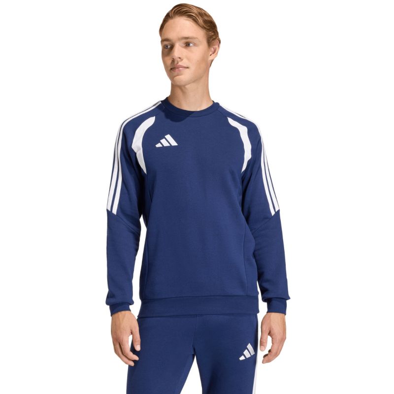Men's adidas Tiro 26 League Sweat Crew navy blue and white KF5816 fehér póló