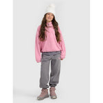4FWarm oversize fleece with stand-up collar for girls 4F 4FJRAW25TFLEF441-54S pulóver